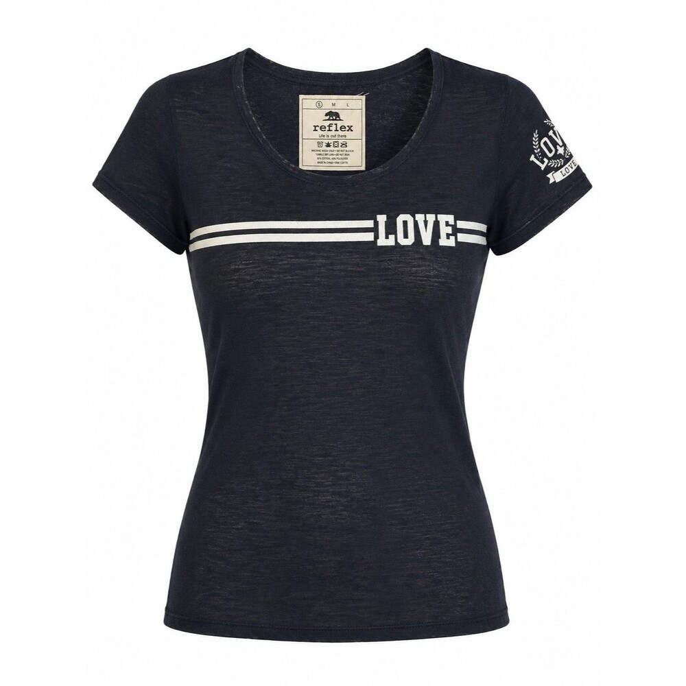 Reflex Love Graphic Tee Black Small Casual